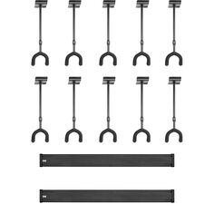 Новая регулируемая подвеска для гитары Levy&apos;s с планчатыми стенками и настенными направляющими панелями — упаковка из 10 штук Levy's