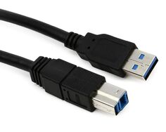 StarTech.com USB3SAB10BK Черный сверхскоростной кабель USB 3.0 от типа A до типа B — 10 футов