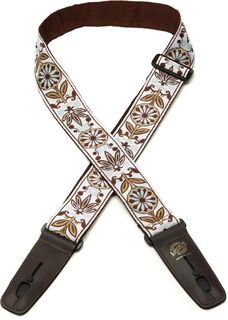 Ремень для гитары Lock-It Straps Designer Series 2 дюйма с запирающимися концами — винтажный коричневый цвет