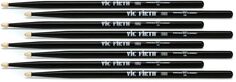 Набор барабанных палочек Vic Firth American Classic 4 for 3 — 5B — деревянный наконечник — черный