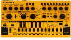 Аналоговый синтезатор басовой линии Behringer TD-3-MO-AM — желтый