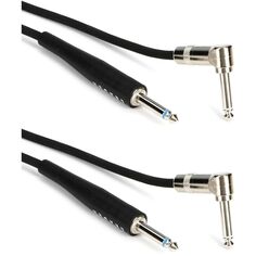 Инструментальный кабель Whirlwind L25R, прямой и угловой, 25 футов (2 шт.)