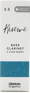 Трости для бас-кларнета D&apos;Addario Organics Reserve — 3,5 (5 шт. в упаковке) D'addario