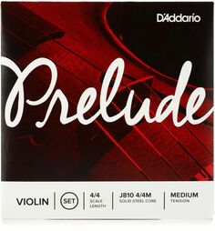 Набор струн для скрипки D&apos;Addario J810 Prelude - размер 4/4 D'addario