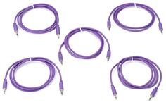 Патч-кабель Eurorack для черного рынка, упаковка из 5 шт., 100 см, фиолетовый Black Market