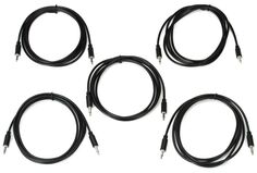 Патч-кабель Eurorack Black Market, 5 шт., 150 см, черный