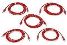 Патч-кабель Eurorack Black Market, 5 шт., 150 см, красный