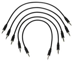 Патч-кабель Eurorack Black Market, 5 шт., 25 см, черный