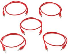 Патч-кабель Eurorack для черного рынка, 5 шт., 50 см, красный Black Market