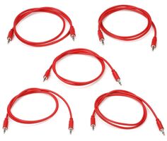 Патч-кабель Eurorack для черного рынка, 5 шт., 75 см, красный Black Market