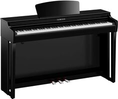 Цифровое пианино Yamaha Clavinova CLP-725 со скамейкой — отделка полированное черное дерево