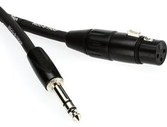 Соединительный кабель Roland RCC-5-TRXF Black Series с разъемом XLR «мама» и разъемом TRS «папа» 1/4 дюйма — 5 футов