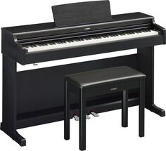 Цифровое домашнее пианино Yamaha Arius YDP-165B со скамейкой — черный орех