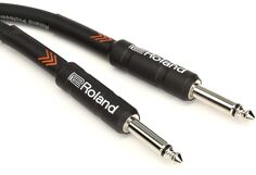 Инструментальный кабель Roland RIC-B5 Black Series — штекер 1/4 дюйма TS на штекер TS 1/4 дюйма — 5 футов