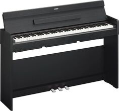 Тонкое взвешенное цифровое домашнее пианино Yamaha Arius YDP-S35B — черный орех