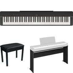 Новое домашнее цифровое пианино Yamaha P-225B с 88 клавишами — черное