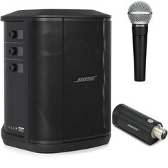 Многопозиционная акустическая система Bose S1 Pro+ и беспроводной комплект Shure SM58