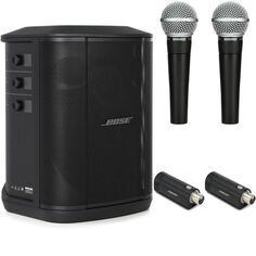 Многопозиционная акустическая система Bose S1 Pro+ и комплект беспроводной пары Shure SM58