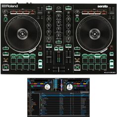 4-дековый DJ-контроллер Roland DJ-202 и комплект программного обеспечения Serato DJ Pro