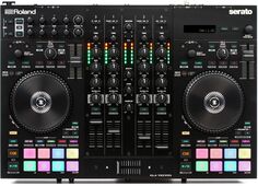 Roland DJ-707M 4-дековый контроллер Serato DJ Pro с драм-машиной и вокальным преобразователем