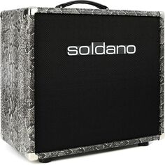 Soldano 112 1 x 12-дюймовый удлинительный шкаф с открытой спинкой - змеиная кожа