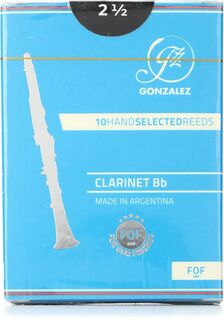 Трости Gonzalez Reeds FOF для Bb-кларнета — 2,5 (10 шт. в упаковке)