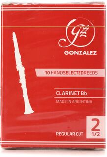 Трости Gonzalez Reeds стандартной формы для кларнета Bb — 2,5 шт. (10 шт. в упаковке)