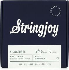 Струны для электрогитары Stringjoy Signatures Husky с никелевой намоткой — сверхлегкий калибр (.009–.046)