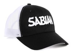 Бейсбольная кепка с логотипом Sabian - черно-белая сетка