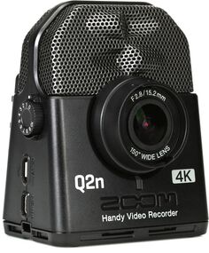 Удобный видеорегистратор Zoom Q2n-4K с XY-микрофоном