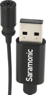 Петличный микрофон Saramonic SR-ULM10 с разъемом USB-A — кабель длиной 6,56 футов