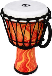 Latin Percussion World 7-дюймовый веревочный круг Джембе - оранжевый мрамор