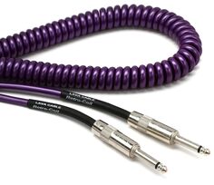 Лавовый кабель LCRCMP Retro Coil, прямой к прямому инструментальному кабелю — 20 футов, фиолетовый металлик Lava Cable