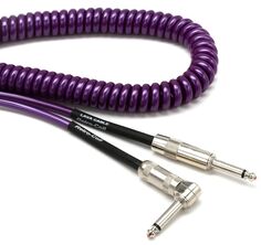 Лавовый кабель LCRCRMP Retro Coil, прямой и угловой инструментальный кабель, фиолетовый металлик, 20 футов Lava Cable