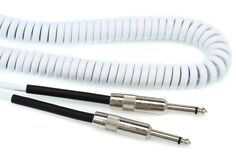 Кабель Lava Cable LCRCW Retro Coil, прямой к прямому инструментальному кабелю — 20 футов, белый