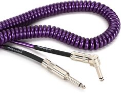 Лавовый кабель LCSCRMP Super Coil, прямой и угловой инструментальный кабель — 35 футов, фиолетовый металлик Lava Cable