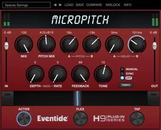 Плагин Eventide MicroPitch Dual Voice Pitch Shifter