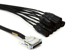 Mogami Gold DB25-XLRM 8-канальный аналоговый интерфейсный кабель — 5 футов