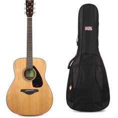 Акустическая гитара Yamaha FG800J и сумка для инструментов серии Gator 4G — натуральный цвет