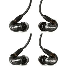 Шумоизолирующие наушники Shure SE215 — черные (2 шт.)