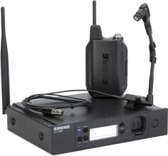 Цифровая беспроводная стоечная инструментальная система Shure GLXD14R+/B98 с микрофоном на гибкой стойке WB98H/C