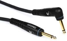 D&apos;Addario PW-GRA-10 Custom Series Прямой и угловой инструментальный кабель — 10 футов D'addario