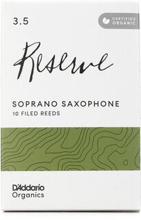 Трости для саксофона-сопрано D&apos;Addario Organics Reserve — 3,5 (10 шт. в упаковке) D'addario