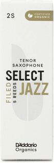 D&apos;Addario Organics Select Jazz Filed Трости для тенор-саксофона — 2 мягких (5 шт.) D'addario