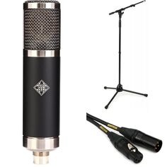 Telefunken TF47 Ламповый конденсаторный микрофон с большой диафрагмой, подставкой и кабелем