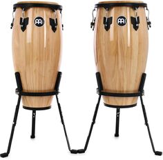 Набор Meinl Percussion Headliner Series Conga с подставками-корзинами — 11/12 дюйма, натуральный цвет