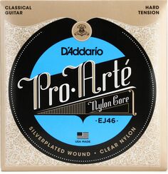Струны для классической гитары D&apos;Addario EJ46 Pro-Arte посеребренные - Hard Tension D'addario