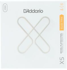 D&apos;Addario XSE1046 Струны для электрогитары со стальным никелированным покрытием — .010-.046, стандартные легкие (3 шт.) D'addario