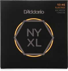 Струны для электрогитары D&apos;Addario NYXL1046BT NYXL с никелированной обмоткой — .010-.046, стандартные легкие, со сбалансированным натяжением D'addario