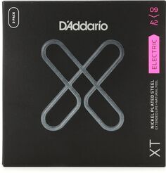 Струны для электрогитары D&apos;Addario XTE0942 XT с никелевой намоткой — .009-.042 Super Light, 3 шт. Daddario